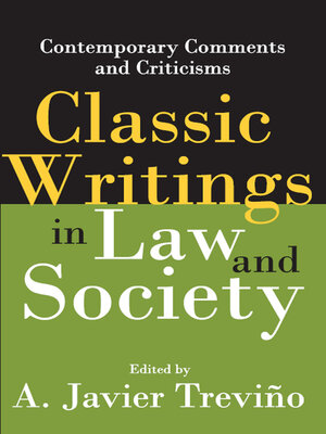cover image of Classic Writings in Law and Society